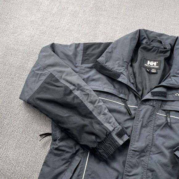 Helly Hansen Jacket Adult Medium Gray Full Zip Long Sleeve Outdoor Casual Men's - Picture 2 of 15